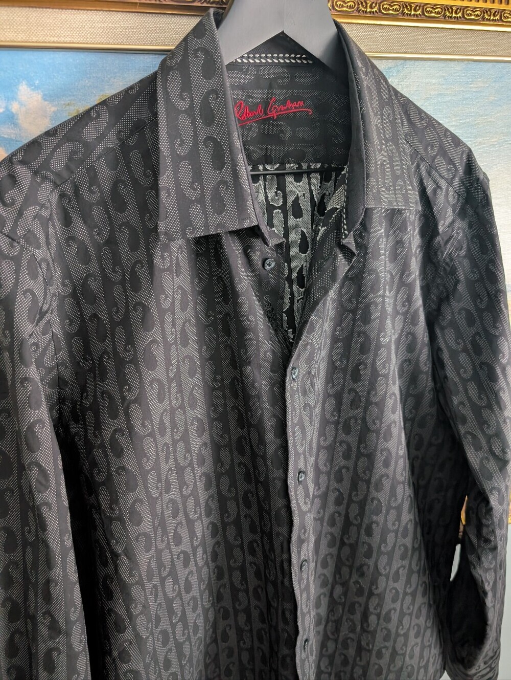 INSANE! Robert Graham Black Pattern Shirt